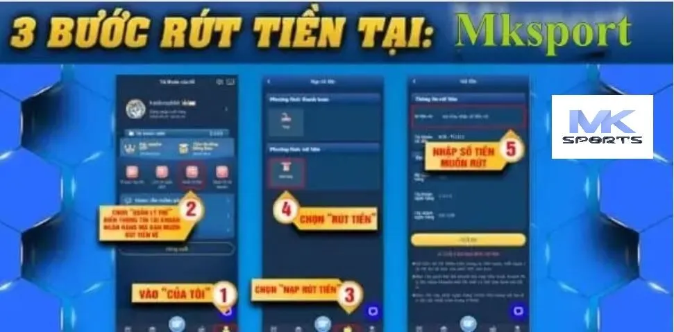 Rút tiền tiện ích mksport