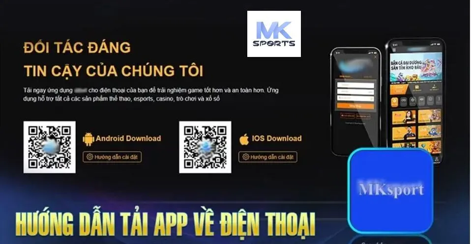 Quét mã QR từ trang chủ cũng là cách tải app MKsport nhanh chóng