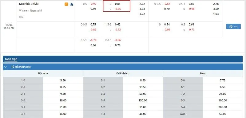 Kèo Tài Xỉu 2 Trái Là Gì Và Mẹo Chơi Từ Cao Thủ Mksport 4 Kèo bóng đá của trận Machida Zelvia vs V Varen Nagasaki